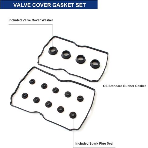 AUCERAMIC VS50561R Engine Valve Cover Gasket Set Fit for 2005 Saab 9-2X for 1998-2005 Subaru Baja Forester Impreza Legacy Outback 2.2L 2.5L H4 SOHC in Saudi Arabia