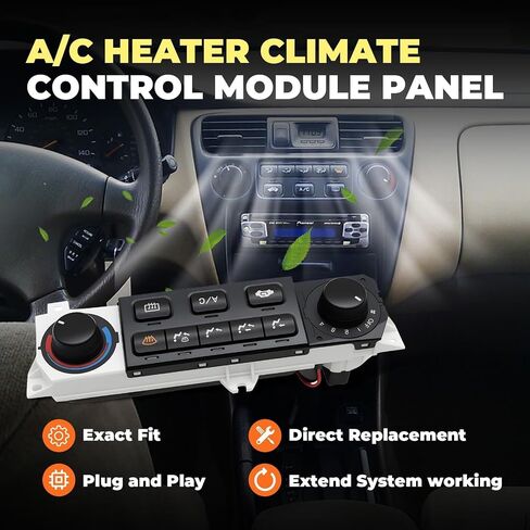 599-268 HVAC A/C Heater Climate Control Module Panel Compatible with Accord 1998-2000 Odyssey AC Conditioning Switch 1998-2004 2.3L 3.0L 3.5L V6 L4 Replace 9600-S84-A01ZA in Saudi Arabia