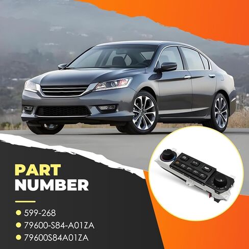 599-268 HVAC A/C Heater Climate Control Module Panel Compatible with Accord 1998-2000 Odyssey AC Conditioning Switch 1998-2004 2.3L 3.0L 3.5L V6 L4 Replace 9600-S84-A01ZA in Saudi Arabia