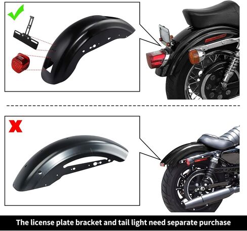 XMT-MOTO حاجز خلفي مناسب لهارلي سبورتستر XL883 1200 مخصص 48 72 2007-2009 أسود لامع in Saudi Arabia
