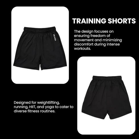 شورت تدريب VELAASA | للتمرين | خفيف الوزن | التدريب المتقاطع | الجري على الطريق | رياضي in Kuwait