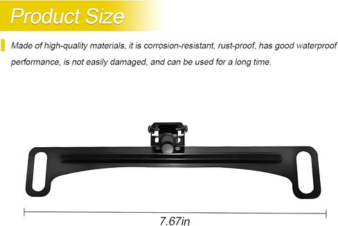 Car Rear View Camera License Plate Bracket, Adjustable Metal Vehicle Backup Camera Mount Accessories, Auto Reverse Rearview Camera Plate Holder, Universal for SUV RV Truck (StyleA) in Saudi Arabia