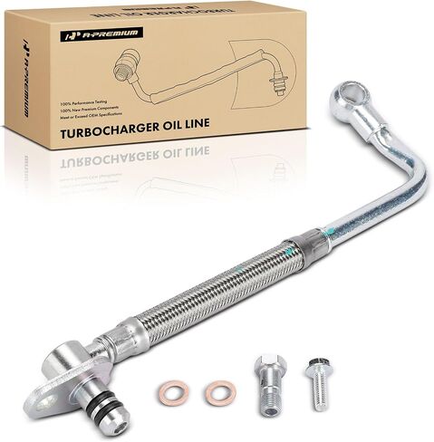 A-Premium Turbocharger Oil Line Compatible with Ford Escape 2013-2016, Fusion 2013-2014, Fiesta 2014-2019, Transit Connect 2014-2016, 1.6L, Turbocharged, Supply in Saudi Arabia