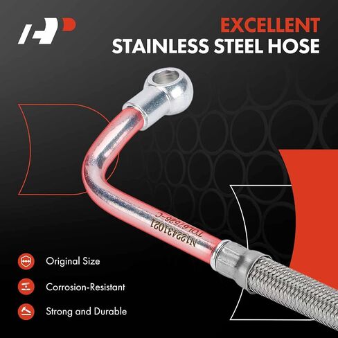 A-Premium Turbocharger Oil Line Compatible with Ford Escape 2013-2016, Fusion 2013-2014, Fiesta 2014-2019, Transit Connect 2014-2016, 1.6L, Turbocharged, Supply in Saudi Arabia
