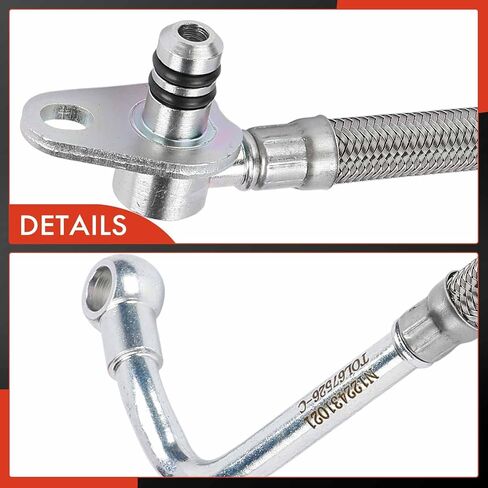 A-Premium Turbocharger Oil Line Compatible with Ford Escape 2013-2016, Fusion 2013-2014, Fiesta 2014-2019, Transit Connect 2014-2016, 1.6L, Turbocharged, Supply in Saudi Arabia