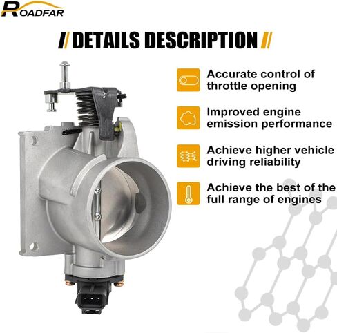 ROADFAR Throttle Body fit for 2005-2008 for Ford for Escape | 2005-2008 for Mercury for Mariner 5L8Z9E926A 5L8Z9E926AB TB1167 in Saudi Arabia