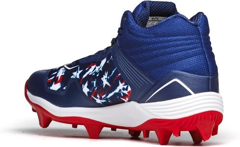 Boombah Viper Men's USA Shooting Stars Molded Cleat Mid - Multiple Color Options - Multiple Sizes in Saudi Arabia