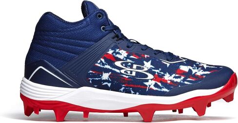 Boombah Viper Men's USA Shooting Stars Molded Cleat Mid - Multiple Color Options - Multiple Sizes in Saudi Arabia