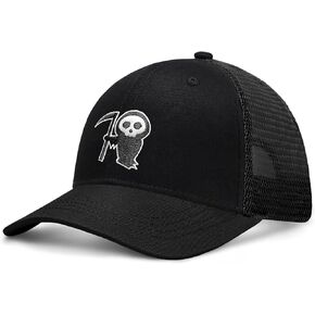 Ghost Type Anime Embroidered Hat,Cool Hats,Ghost Goth Baseball Cap,Gifts for Dad, Mom, Boyfriend/Girlfriend in Saudi Arabia