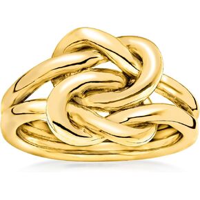 Ross-Simons Italian 18kt Gold Over Sterling Double Love Knot Ring in Saudi Arabia