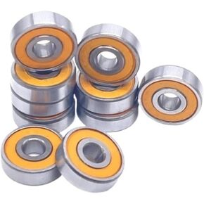 10P 625RS 5x16x5 mm Bearing Orange Rubber Sealed ABEC-7 5 * 16 * 5 mm Miniature Ball Bearing in Saudi Arabia