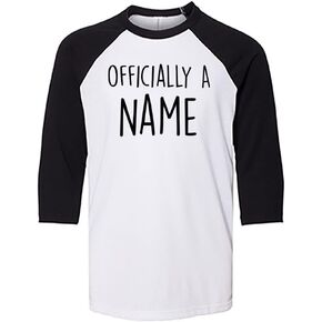 Officially A Last Name Adoption Custom Name Personalized Kids Three-Quarter Raglan Sleeve Baseball Shirt Youth in Kuwait