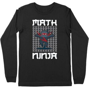 Math Ninja Kids Long Sleeve T-Shirt Youth in Saudi Arabia