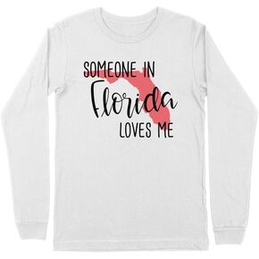 Someone in Florida Loves Me Kids Long Sleeve T-Shirt Youth in Kuwait