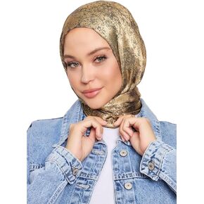 Hijab Scarf for Women – Long & Soft Hijab, Shawl, Head Scarf, Gi Shine Jacquard Shawl – 29.5" x 72.8" in Saudi Arabia