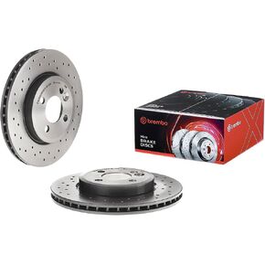 Brembo 09.A761.1X Xtra UV Coated vented drilled Front Brake Rotor MINI OE# 34116858651 in Saudi Arabia