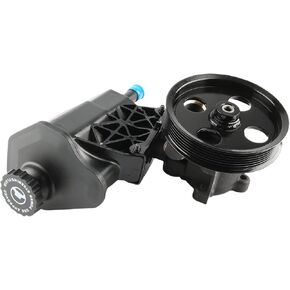 Power Steering Pump with Reservoir Compatible with 2003-2007 Dodge Ram 2500/3500 (Snap-Ring Retained Backplate, Except ZF Pump) & 2005-2007 Dodge Ram 4000 | Replace# 20-70268, 5073241AA in Kuwait