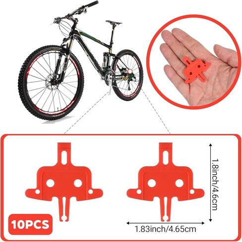 10 Pcs Bike Disc Brake Spacer Set, Disc Bike Pad Hydraulic Brake Pad Spreader Tool for Mountain & Road Bikes, Cycling Repair Kit in Kuwait
