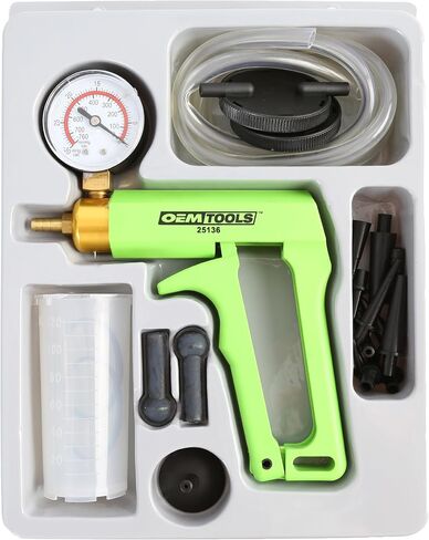 OEMTOOLS 25138 Brake Bleeder Kit, One Man Brake Bleeder, Manual Fluid Extractor, Tester for Clutches, Leak Detection and Fluid Extraction, Hoses and Adapters Included in Saudi Arabia
