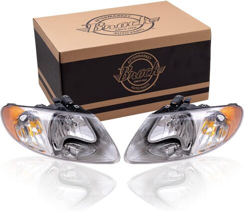 Brock Headlight for 2001-2007 Caravan w/ 113" Wheel Base for 2001-2007 Grand Caravan for 2001-2003 Voyager 4857700AC Set CH2502129 in Saudi Arabia