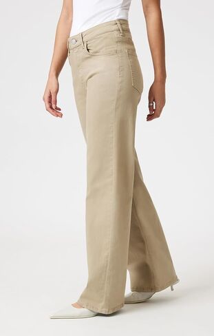 بنطال Alena نسائي عالي الارتفاع من Mavi Jeans - جينز مطاطي عالي الخصر للعمل والارتداء اليومي، مقاس مريح للساق. in Kuwait