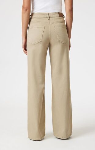 بنطال Alena نسائي عالي الارتفاع من Mavi Jeans - جينز مطاطي عالي الخصر للعمل والارتداء اليومي، مقاس مريح للساق. in Kuwait
