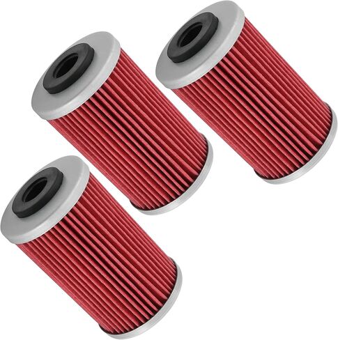 Caltric 3 Pack Oil Filter Compatible with Ktm Lc4 640 Adventure R Duke Ii Dual Sport Super Moto 1999-2003 in Saudi Arabia
