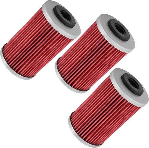 Caltric 3 Pack Oil Filter Compatible with Ktm Lc4 640 Adventure R Duke Ii Dual Sport Super Moto 1999-2003 in Saudi Arabia