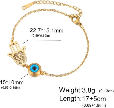 EUEAVAN Hamsa Bracelet Hand of Fatima Bracelet Adjustable Beaded Couple Bracelets Kabbalah Fatima Hand Amulet Jewelry Handmade Braided Rope Lucky Red String Bracelet in Kuwait