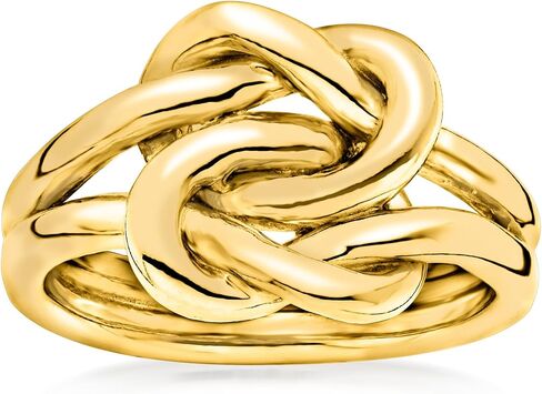 Ross-Simons Italian 18kt Gold Over Sterling Double Love Knot Ring in Saudi Arabia