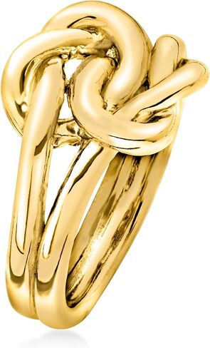 Ross-Simons Italian 18kt Gold Over Sterling Double Love Knot Ring in Saudi Arabia