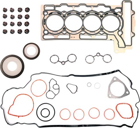 Engine Timing Chain Kit W/Sprocket and Head Gasket Set, for Mini Cooper R56 Hatchback 07-08, for Mini Cooper R55 R56 09-12, Replace# 20606049609 2146826246, 1.6L L4 DOHC Turbocharged N14B16C, N14B16A in Kuwait