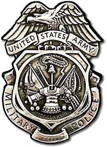 United States Army MP Military Police Logo Sticker (Non Reflective Crest Insignia Decal Vinyl for Cars, Trucks, Coolers, and Laptops (3 x 4 inch) U.S. Army Licensed in Saudi Arabia