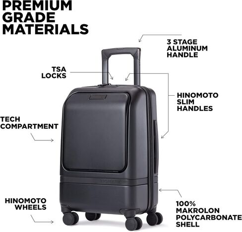 NOMATIC Carry-On Executive Luggage Perfect for 1-3 Day Trips, Hard Case Luggage for Men and Women, with Tech Case in Saudi Arabia