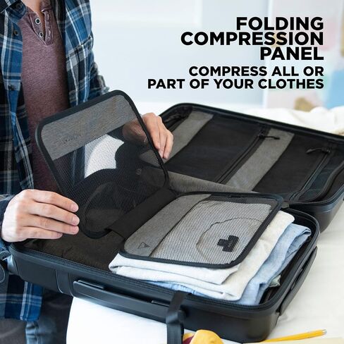 NOMATIC Carry-On Executive Luggage Perfect for 1-3 Day Trips, Hard Case Luggage for Men and Women, with Tech Case in Saudi Arabia