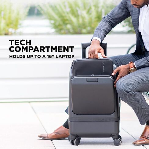 NOMATIC Carry-On Executive Luggage Perfect for 1-3 Day Trips, Hard Case Luggage for Men and Women, with Tech Case in Saudi Arabia
