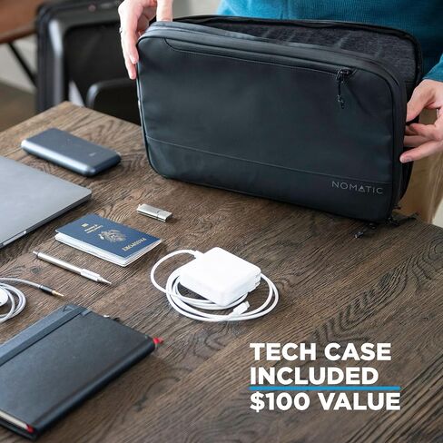 NOMATIC Carry-On Executive Luggage Perfect for 1-3 Day Trips, Hard Case Luggage for Men and Women, with Tech Case in Saudi Arabia