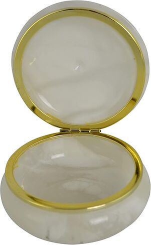 Three Star Italian Alabaster Stone Trinket Box in Saudi Arabia