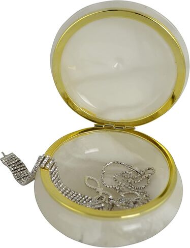 Three Star Italian Alabaster Stone Trinket Box in Saudi Arabia
