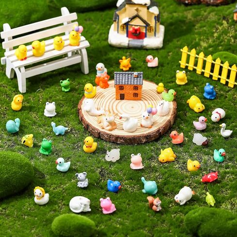 Barydat 200 Pieces Mini Resin Animals Figures Tiny Resin Miniatures Toys Garden Accessories for Pranks Hide Party Favor Gifts Crafts Aquarium Dollhouse Garden Decoration(Beach) in Kuwait