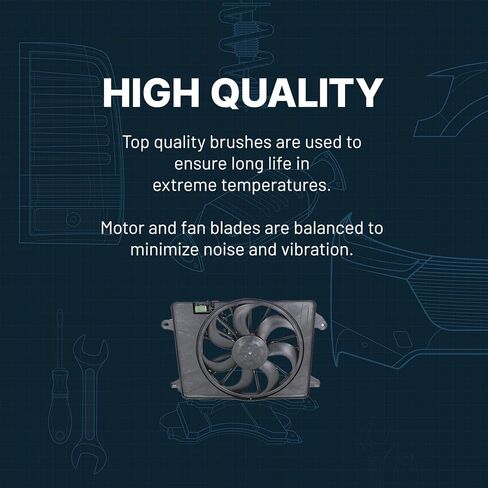 مجموعة مروحة التبريد Garage-Pro متوافقة مع 2002-2006 Toyota Camry & 2002-2008 Toyota Solara شفرة المروحة والمحرك والكفن in Saudi Arabia