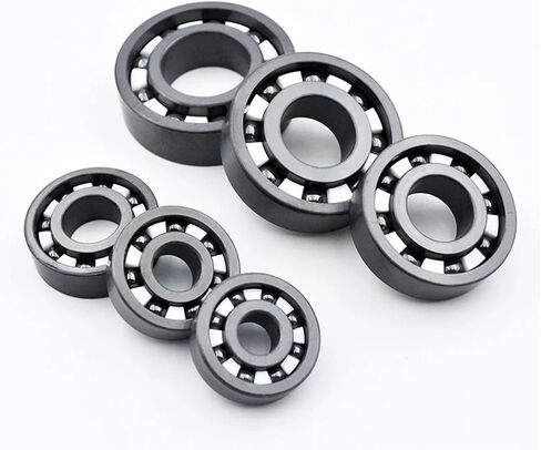 1pc Si3N4 Full Black Ceramic Bearing 6000 6001 6002 6003 6004 6005 6200 6201 6202 6203 6204 6205 Silicon Nitride Ball Bearings(6005 25x47x12mm) in Saudi Arabia