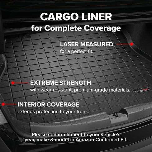 WeatherTech Cargo Trunk Liner for BMW 230i, M2 (G87), M240i - Trunk with Bumper Protector (401747SK) Black in Saudi Arabia