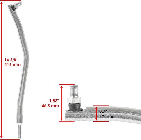 Caltric Drag Link w/Tie Rod End Compatible With John Deere LX277 LX279 (Below -060000 S/N) AM128755 in Saudi Arabia