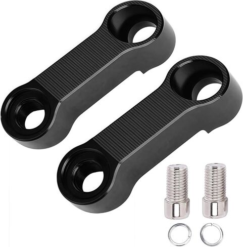 محولات تمديد مرآة الدراجة النارية 10 مم متوافقة مع Yamaha FZ09 FZ07 FZ6 FZ1N - سهلة التركيب (قطعة واحدة في اتجاه عقارب الساعة وقطعة واحدة في اتجاه عقارب الساعة) in Kuwait