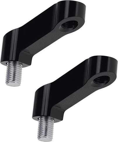 محولات تمديد مرآة الدراجة النارية 10 مم متوافقة مع Yamaha FZ09 FZ07 FZ6 FZ1N - سهلة التركيب (قطعة واحدة في اتجاه عقارب الساعة وقطعة واحدة في اتجاه عقارب الساعة) in Kuwait