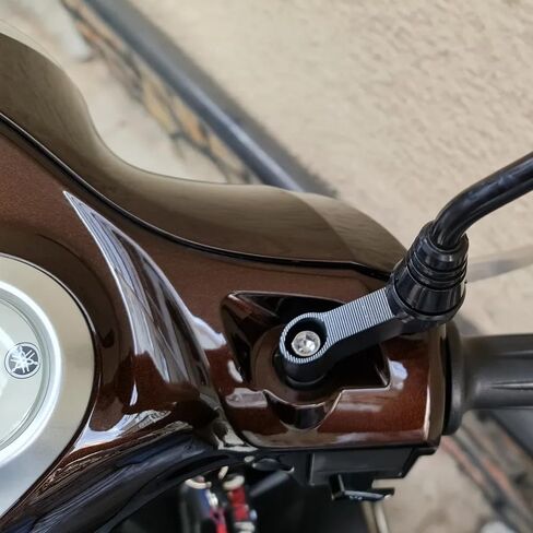 محولات تمديد مرآة الدراجة النارية 10 مم متوافقة مع Yamaha FZ09 FZ07 FZ6 FZ1N - سهلة التركيب (قطعة واحدة في اتجاه عقارب الساعة وقطعة واحدة في اتجاه عقارب الساعة) in Kuwait