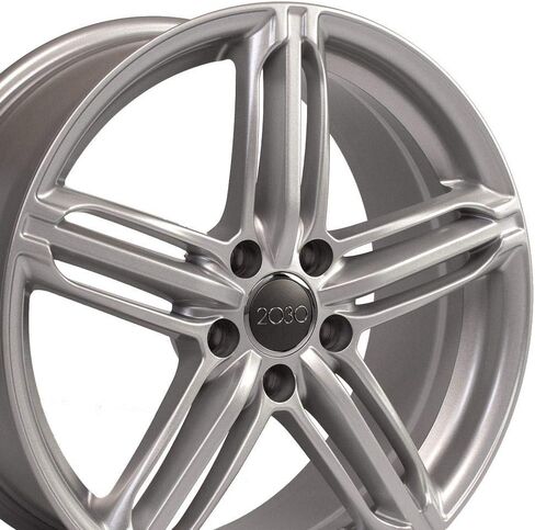 إطارات OE Wheels AU12 مقاس 18 بوصة تناسب طراز RS6 5x112 18x8 فضي لامع - هولاندر 58840 (1) in Saudi Arabia