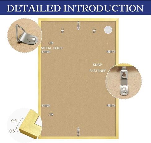 An&He 11x17 Picture Frame, Gold Photo Frame for Tabletop and Wall Display, Minimalist Design, Set of 1 in Kuwait