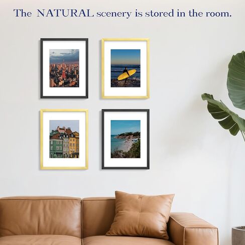 An&He 11x17 Picture Frame, Gold Photo Frame for Tabletop and Wall Display, Minimalist Design, Set of 1 in Kuwait